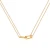 Import INS Popular Real Gold Plated Horseshoe Clasp Pendant Necklace Titanium Steel Geometric U Shape Clavicle Necklace from China