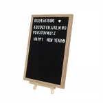 INS variable letters and information wooden letter motherboard oak frame felt letter message board  12*16 inches