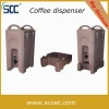 Insulated plastic coffee dispenser, drink dispenser rotomolding