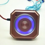 Internet bar desktop computer power switcher with led light USB port and headphone stand