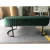Import Italian Light Luxury Home Furniture Upholstery Stainless Steel Bed End Bench Bedroom Ottoman Bedside Bench Sofa from China