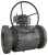 Import J-Valves 3PC Forged Steel Fire Safe Flange Trunnion Mounted Ball Valve with Worm Gear from China