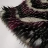 Jacquard design purple fake faux raccoon fur fabric