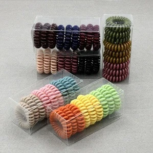Japan and South Korea creative gradient color box candy color elastic head rope Telephone air ring
