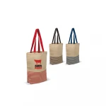 jute bag  Burlap Hessian Jute Shopping Bag made by Indian Factory India sac calico burlap