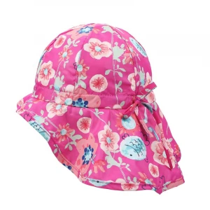 Kaavie wholesale upf protection floral babies kids girl uv baby hats swimming baby girl hat caps