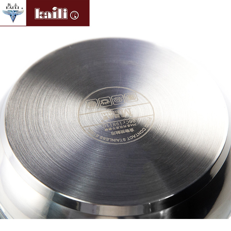 Buy Kitchen Cookware Stainless Steel Stock Pot With Glass Lid And Two ...