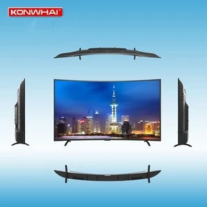KONWHAI digital tv 4k smart television LED widescreen 65 inches UHD curved android wifi tv