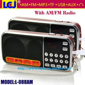 L-088AM 2018 best multi band cheap portable AM FM radio with USB SD