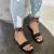 Import Large Size Flat-bottomed Square Toe Lace-up Womens Sandals Famous Brands Custom Slippers Womens House Sandals Slipper from China