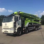 Large theorical output 38X-5RZ/160 concrete pumps lifting boom truck