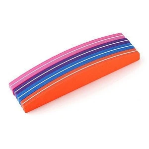 Latest arrival nail art manicure polishing using solid color double sides sponge nail file