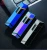 Latest Ultra-thin Fingerprint windbreak creative Rechargeable Double Side Metal Pulse USB Flameless cigarette Lighters 6 color