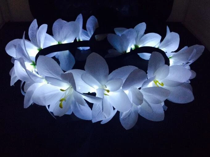 led flash wedding party decoration flower crown
