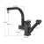 Import Led Kitchen Faucet Matte Black Chrome Pull Out Spout Kitchen Sink Faucet with10 inch Cover 360 Degree Rotation  Stream Sprayer from China