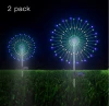 Led Light 3D  Firework Solar Decoration For Outdoor Copper Wire String Light