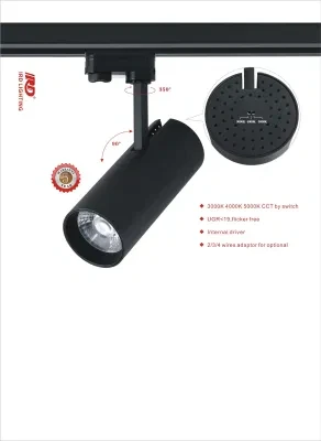 LED Track Spotlight 10W/20W/30W/40W for Commercial Lighting