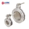 LENC sale industrial flange butterfly valve dn150