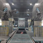Liangshi  20ft 40ft cold box grit blast room system production line price