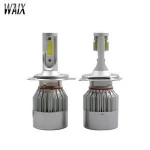Lighting system Dual color motorcycle headlamp light fog led auto light bulb laser C6 9006 9005 led headlight H4 H7 H11 for car