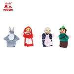 Little red riding hood fairy 4 pcs play toy children finger puppet for kids 3+