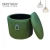 Import Living Room Big Round Foot Rest Green Velvet Storage Ottoman Pouf  Stool from China