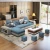Import Living Room Furniture Fabric Modern L-shaped Corner Sectional Sofa from China