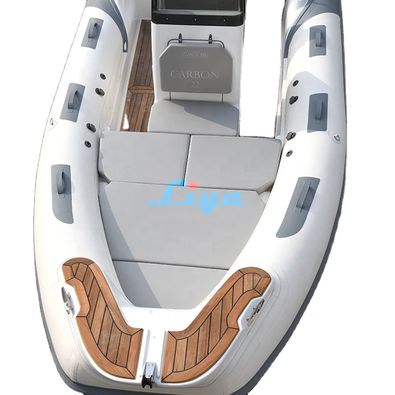 Liya 2021 new model rib boat 6.6meter 22feet capacity 12 person boat