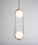 Import Loft Industrial Decor Nordic Glass Ball Pendant Lights Vintage Hoop Gold Modern LED Hanging Lamp from China
