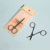 Import Long lasting eyebrow trimming scissors double eyelid scissors stainless steel makeup beauty scissors from China