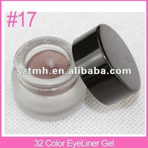 Long-wear Waterproof Eyeliner Gel Shimmer Light Brown #17/ Gel Eyeliner/ Paypal Accepted
