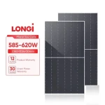 Longi Himo7 Solar Panel  LR7-72HGD N-Type Double-Glass PV Module 600w 620W Solar Panel Half Cell Monocrystalline 600 watt