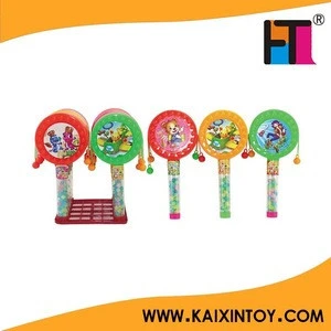 lovely gift toy plastic china rattle drum candy toy