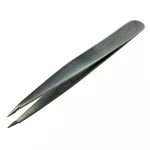 Low MOQ Quality Customized Color Stainless Steel Eyebrow Tweezers Eyelash Tweezers
