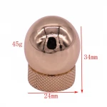Luxurious Ball cap lids bottle caps closures Zamac perfume cap oem for FEA 15 perfume bottle