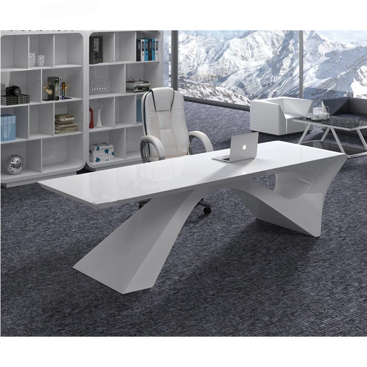 Luxury Elegant Office Furniture Half Round Office Executive Table Computer Desk