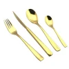 Luxury Full Stainless Steel Golden Cutlery Set Knife Spoon Fork