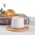 Import luxury white ceramic coffee cup tea mug 80ML and 200ML from China