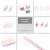 Import Macaron Novelty and Exquisite Stationery Gift Set Heart Shape Binder Clip  Push Pin Memo Note Pink Gel Pen from China