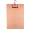 Made in china high quality custom office and school supplies mini wooden menu A5 clipboard