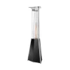 MADE IN ITALY STAINLESS STEEL PYRAMID OUTDOOR GAS PATIO HEATER WITH FLAME TOWER GAS
