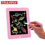 Magic drawing board with gorgeous flashing LED lights and painting colorful pens