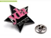 Make your own design high quality five stars metal badge