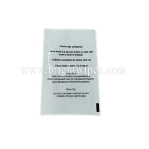 Makeup brush wipes, nice design wet wipes, makeup remover wipes