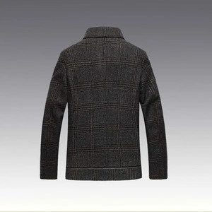 Manufacture double breasted wool blended fabric new pant coat design photo winter coats