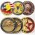 Import Manufacturer Custom Navy Military Souvenir Gold Silver Copper Bronze Enamel Zinc Alloy 3D Metal Commemorative Challenge Coin from China