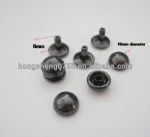 Manufacturer for garment gun metal dome snap rivet