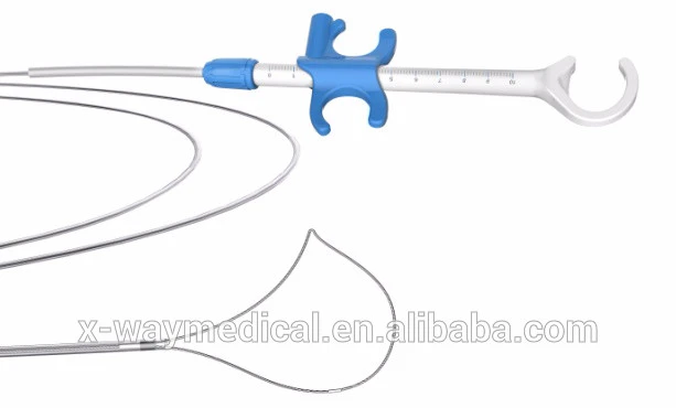 Medical surgical electro-surgery instrument crescent disposable polypectomy snare