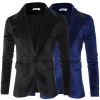 Men fashion bright side design slim one button suit with high quality