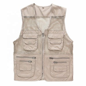 Men&#39;s Outdoor Quick Dry Durable Detachable Breathable Cotton Mesh Back Fishing Vest